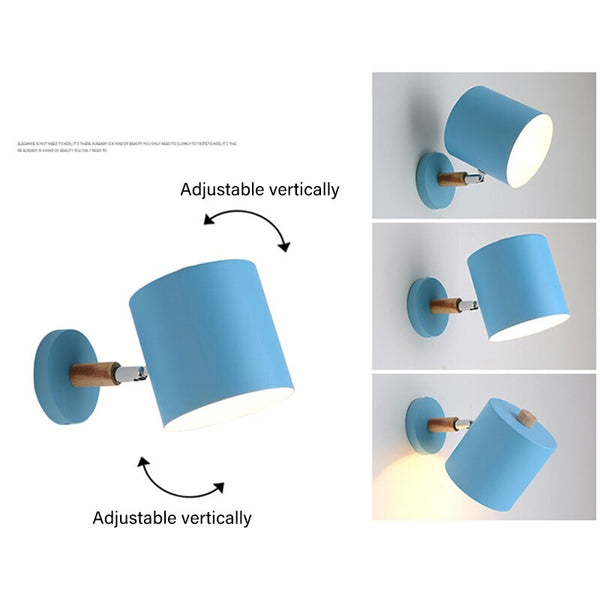 Nordic modern E27 LED wall lamp adjustable sconces light indoor bedside home kitchen bedroom living room decoration illumination