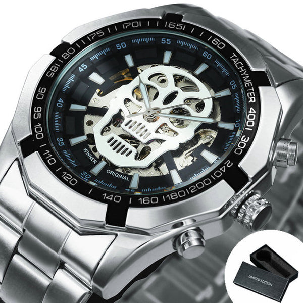 Watch Men Skeleton Automatic Mechanical Watch Gold Skeleton Vintage Man Watch Mens Watches