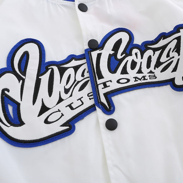 Jacket Men Embroidery Patch Color Block Print Baseball Jacket Coat Men Loose High Street Harajuku Bomber Outwear Autumn