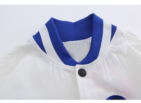 Jacket Men Embroidery Patch Color Block Print Baseball Jacket Coat Men Loose High Street Harajuku Bomber Outwear Autumn