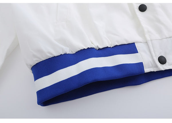 Jacket Men Embroidery Patch Color Block Print Baseball Jacket Coat Men Loose High Street Harajuku Bomber Outwear Autumn