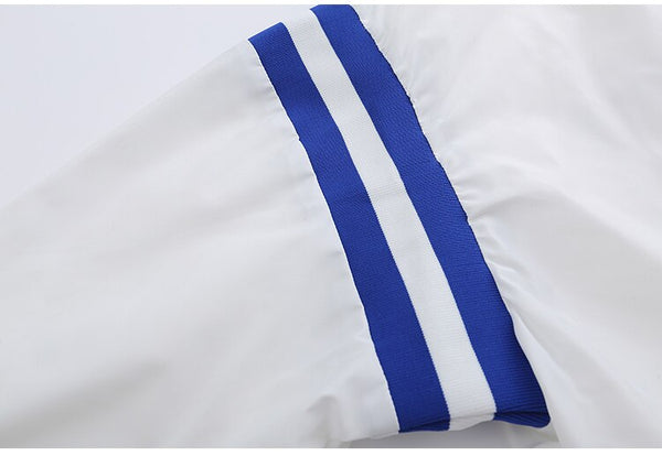 Jacket Men Embroidery Patch Color Block Print Baseball Jacket Coat Men Loose High Street Harajuku Bomber Outwear Autumn