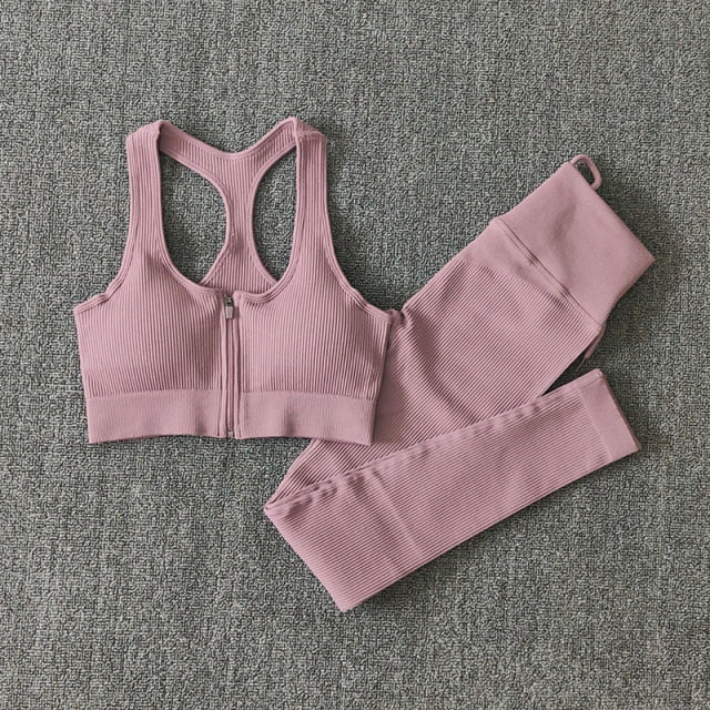 Women Fitness Yoga Sets Seamless Sports Suits Workout Clothes Sports Bra Gym Leggings Sports Wear Gym Clothing Sportswear