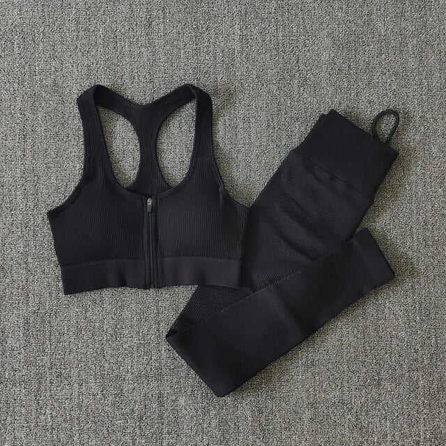 Women Fitness Yoga Sets Seamless Sports Suits Workout Clothes Sports Bra Gym Leggings Sports Wear Gym Clothing Sportswear