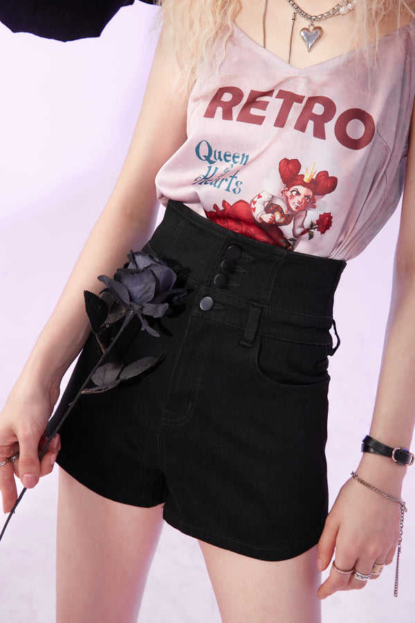 Solid High Waist Smart Casual Women Wide Leg Shorts Summer Pure Drawstring Korean Ladies Basic Daily Denim Bottoms | Vimost Shop.