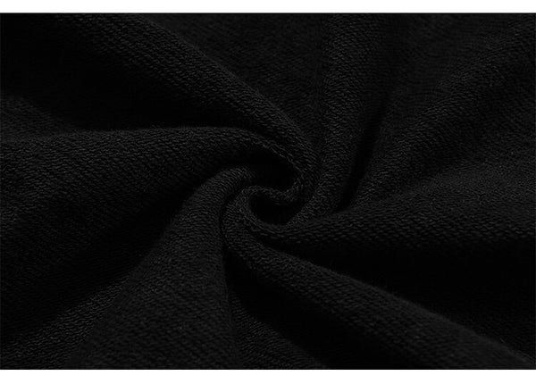 Hoodie Men Knitted Funny Skeleton Boy Patch Hooded Pullover Oversize Fashion Hip Hop Style Sweatshirt Autumn Streetwear