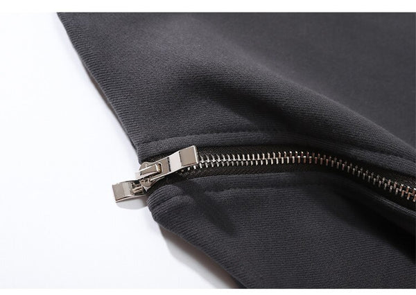 Hoodie Men Heart-shaped Letter Print Sleeves Detachable Pullover Couple Hipster Cool High Street Hooded Tops Streetwear