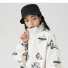 Track Jacket Men Bear Letter Print Zipper Windbreaker Coat Autumn Casual Baggy Fashion Hip Hop Jacket Couple Streetwear