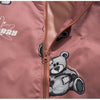 Track Jacket Men Bear Letter Print Zipper Windbreaker Coat Autumn Casual Baggy Fashion Hip Hop Jacket Couple Streetwear