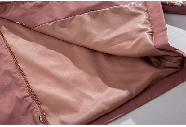 Track Jacket Men Bear Letter Print Zipper Windbreaker Coat Autumn Casual Baggy Fashion Hip Hop Jacket Couple Streetwear