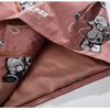 Track Jacket Men Bear Letter Print Zipper Windbreaker Coat Autumn Casual Baggy Fashion Hip Hop Jacket Couple Streetwear