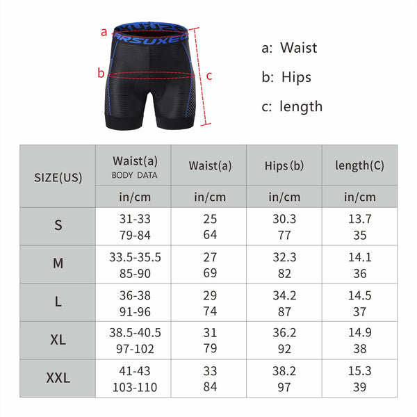 Cycling Shorts Men 5D Gel Pad Cycling Underwear Bicycle MTB Clothing Bike Shorts Shock Absorption Riding Downhill