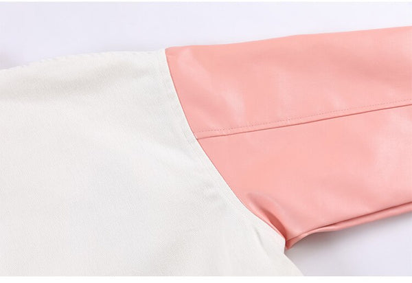 Jacket Men Comics Girl Print Patchwork Color Baseball Jackets College Style Baggy Casual Outwear Cozy Couple Streetwear