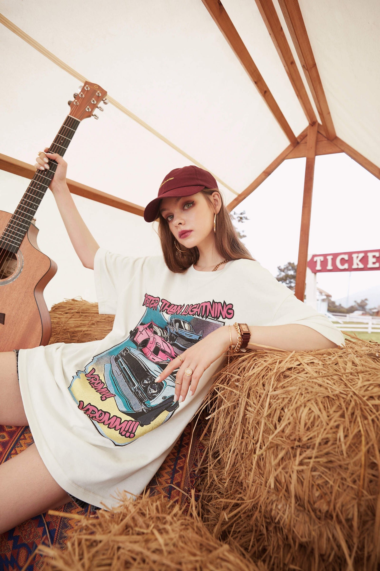 Harajuku Graphic Print Casual Pullover T-Shirts Women,Autumn Vintage Short Sleeve Korean Female Basic Daily Tops | Vimost Shop.