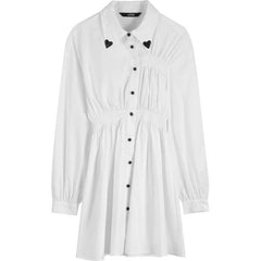 Solid Chic Button Casual Vintage Shirt Dresses Women,Autumn Korean Ladies Daily Preppy Party Dress