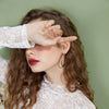 Solid Pure Contrast Lace Casual Chiffon Blouse Women,Autumn Full Sleeve Female,Basic Daily Vintage Top | Vimost Shop.