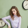 Solid Pure Contrast Lace Casual Chiffon Blouse Women,Autumn Full Sleeve Female,Basic Daily Vintage Top | Vimost Shop.