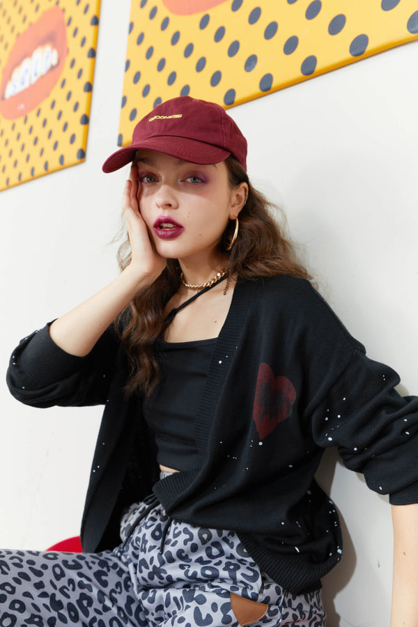 Solid Chic Love Single Breasted Knit Casual Women Cardigan Autumn Vintage Full Sleeve Girly Basic Daily Knitwear | Vimost Shop.