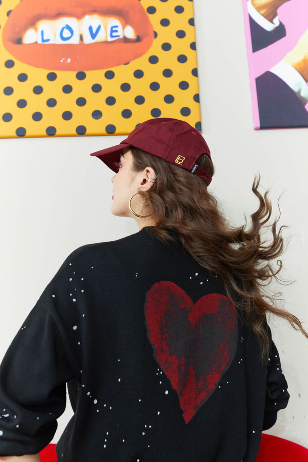 Solid Chic Love Single Breasted Knit Casual Women Cardigan Autumn Vintage Full Sleeve Girly Basic Daily Knitwear | Vimost Shop.
