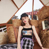 Plaid British High Waist Straight Casual Women Pants Summer Minimalist Korean Ladies Daily Basic Wide Leg Trouser | Vimost Shop.