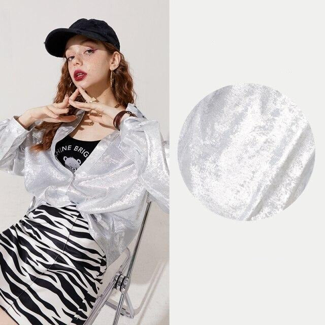Solid Pure Chic Single Breasted Casual Satin Shirt Women,Autumn Vintage Stylish,Korean Ladies Daily Chiffon Top | Vimost Shop.