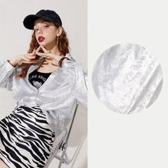 Solid Pure Chic Single Breasted Casual Satin Shirt Women,Autumn Vintage Stylish,Korean Ladies Daily Chiffon Top