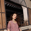 Solid Pure High Waist Casual Vintage Midi Dress Women,Autumn Stylish Full Sleeve,Drawstring Party Dresses | Vimost Shop.