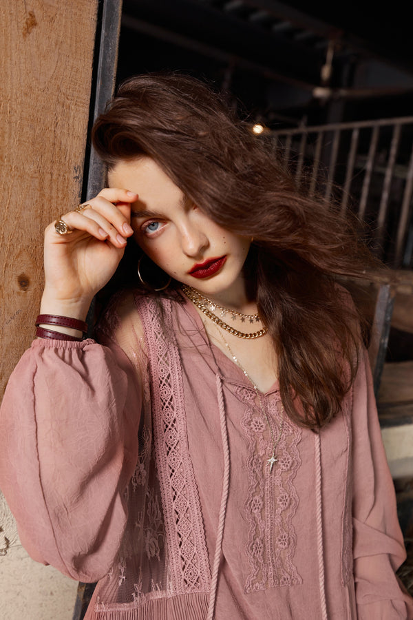 Solid Pure High Waist Casual Vintage Midi Dress Women,Autumn Stylish Full Sleeve,Drawstring Party Dresses | Vimost Shop.