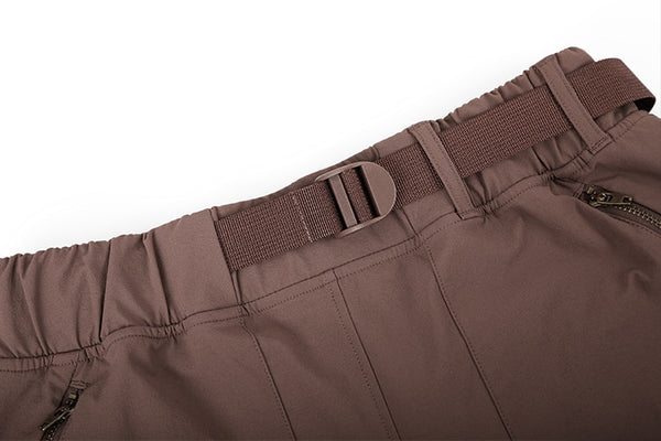 Women's Water Resistant Stretch Hiking Shorts with Pockets Breathable Quick Dry Shorts with Belt - 6 Inches