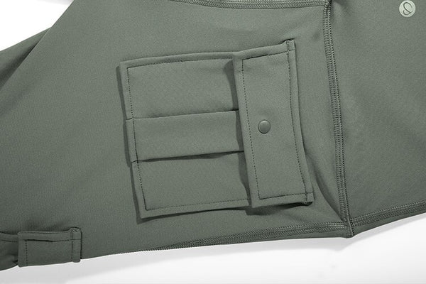 Women's Naked Feeling Cargo Workout Leggings 25 Inches - High Waisted Athletic Yoga Pants with 4 Pockets