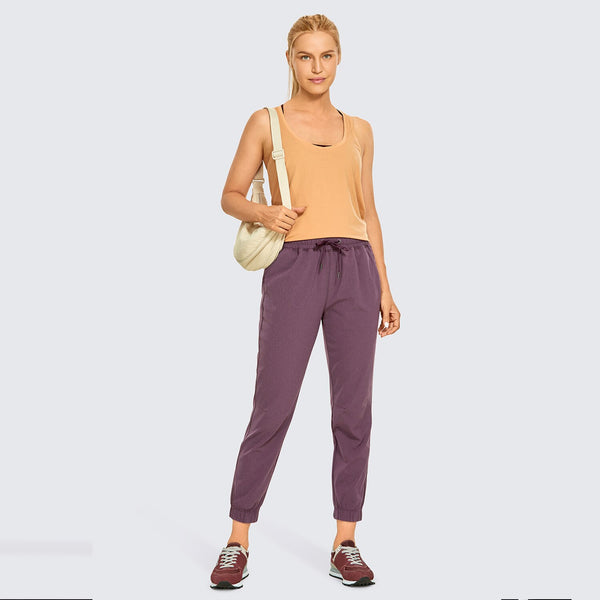 Women's Joggers Pants Lightweight Athletic Drawstring Breathable Tapered Lounge Pants with Pockets - 26 Inches