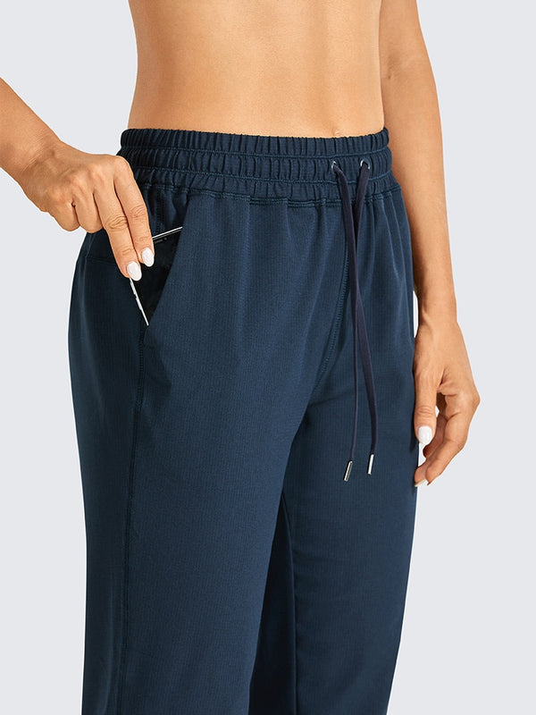 Women's Joggers Pants Lightweight Athletic Drawstring Breathable Tapered Lounge Pants with Pockets - 26 Inches