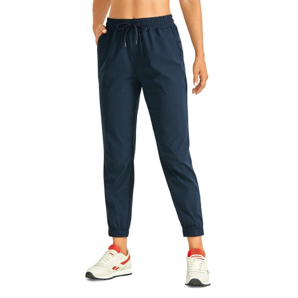 Women's Joggers Pants Lightweight Athletic Drawstring Breathable Tapered Lounge Pants with Pockets - 26 Inches