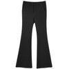 Polka Dot Bead Embroidery High Waist Casual Women Flare Trousers,Spring ELF Korean Ladies Basic Daily Shinny Bottom