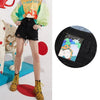 Solid Cartoon Applique Raw Hem Women Casual Denim Shorts,Spring ELF Pure High Waist,Ladies Basic Daily Bottoms