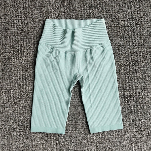 Seamless Fitness Women Yoga Shorts High Waist Workout Shorts Hip Push Up Yoga Running Shorts Sport Gym Leggings