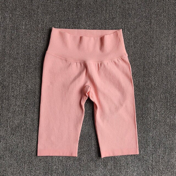 Seamless Fitness Women Yoga Shorts High Waist Workout Shorts Hip Push Up Yoga Running Shorts Sport Gym Leggings