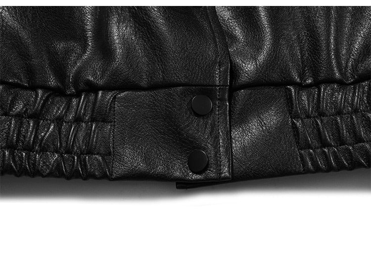 Jacket Men Letter Embroidery Patch Leather Coats Autumn Retro Baggy Punk Fashion Cool Jackets Outwear Couple Streetwear