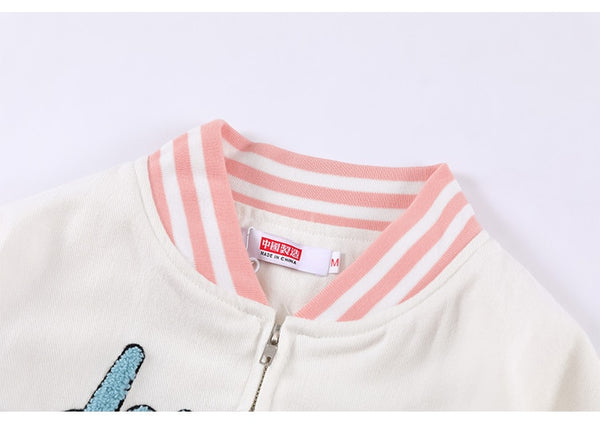 Jacket Men Furry Cartoon Comics Girl Letter Outwear Oversized College Style Hipster Coats All-match Streetwear