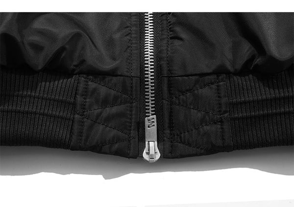 Patchwork Color Winter Jacket Men Button Pockets Zipper Warm Cozy Thick Coat Retro Fashion Bomber Jacket Men Streetwear