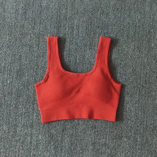 Seamless Sport Bra Women's Lingerie Fitness Yoga Running Vest Underwear Padded Crop Tops Underwear Push Up Gym Top Bras