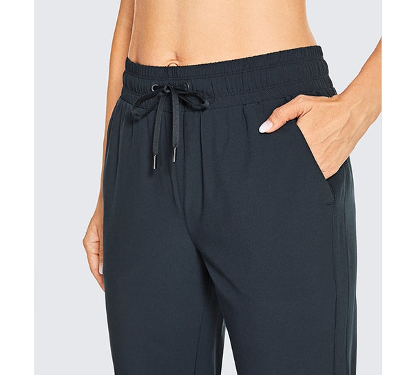 Women's Lightweight Joggers Pants With Pockets Drawstring Elastic Waist Athletic Sports Running Sweatpants