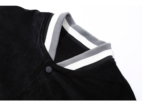 Jacket Men Leopard Patchwork Letter Embroidery Baseball Coat Japanese Hipster Retro Hip Hop Advanced Fashion Streetwear