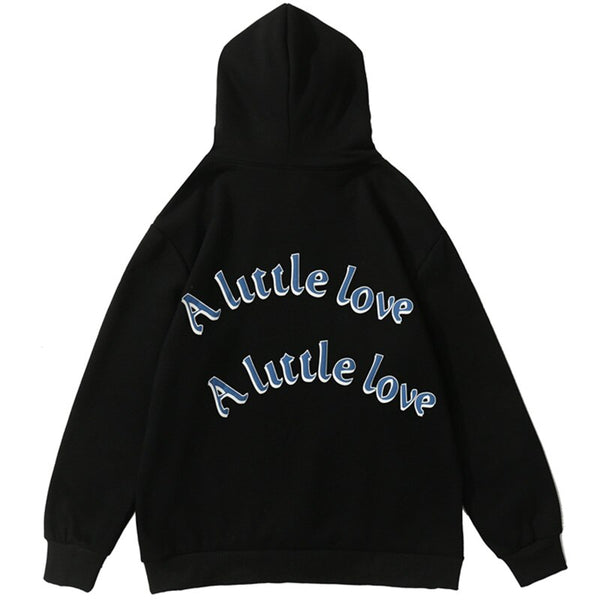 Hoodie Men Cool Girl Letter Printed Fleece Sweatshirts Soft Cozy Warm Hooded Oversize Japanese Harajuku Couple Pullover