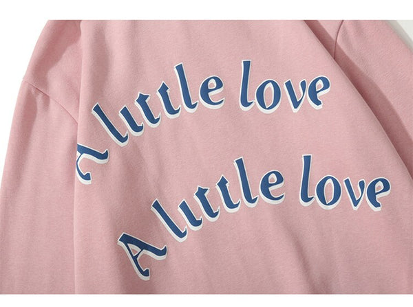 Hoodie Men Cool Girl Letter Printed Fleece Sweatshirts Soft Cozy Warm Hooded Oversize Japanese Harajuku Couple Pullover