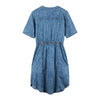 Women's Plus Size Denim Dress Summer Slim Fit Dress Casual Dress Woven Denim Short Sleeve -LengtKneeh with Sashes