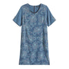 Women's Plus Size Denim Dress Summer Slim Fit Dress Casual Dress Printed Woven Denim Short Sleeve Knee-Length