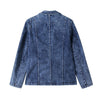 Women's Plus Size Tailored Denim Coat Cotton Knitted  Busine Suit Fashion  Cotton Knitted Jacket