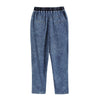 Women's Plus Size Casual Jeans High Flexibility Cotton Woven Thin Denim Trousers Softener Jeans with Elastic Waist