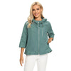 Women's Plus Size Windbreaker Short Hooded Jacket Spring And Autumn Loose Zipper Windbreaker